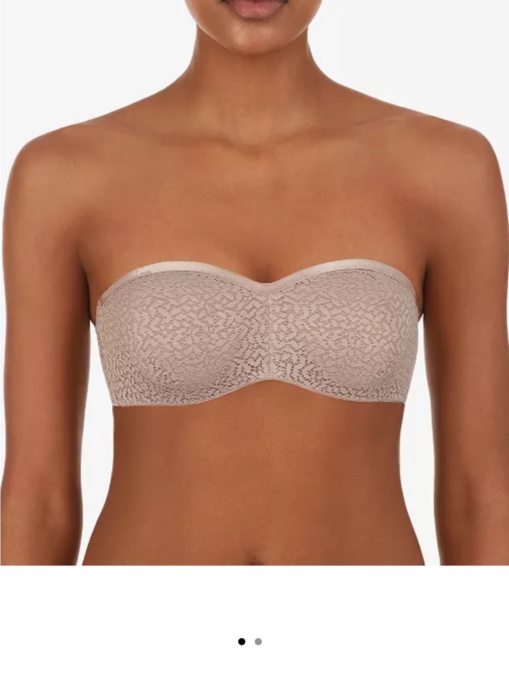 DKNY Modern Lace Unlined Strapless Bra DK4025 34C